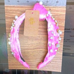 Simply Southern Pink Embellished Headband NWT